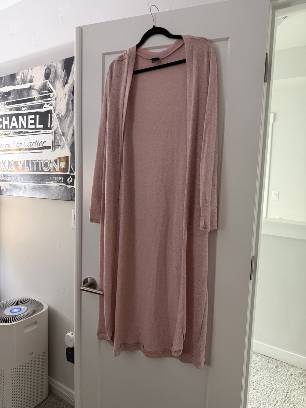 torrid Dusty Pink Long Open Knit Duster